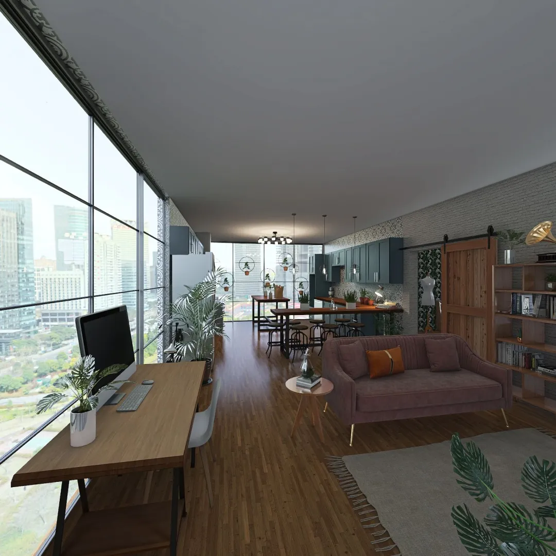 urban apartment 3d design renderings