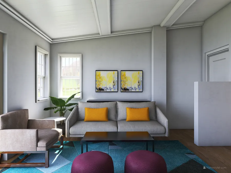 Jenn Living Room 3d design renderings
