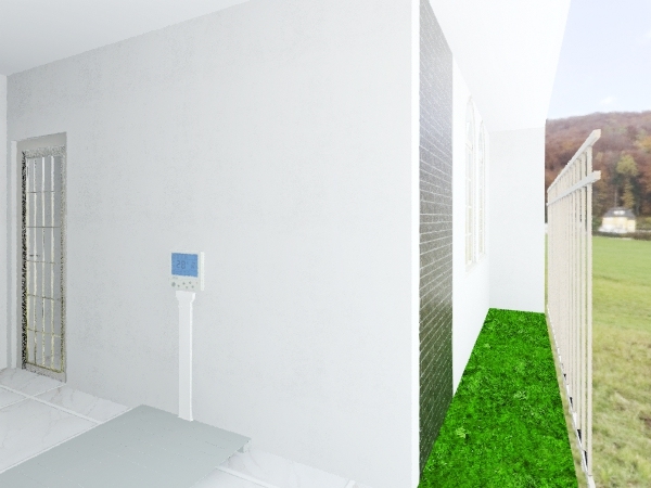 Sala de espera externa 3d design renderings