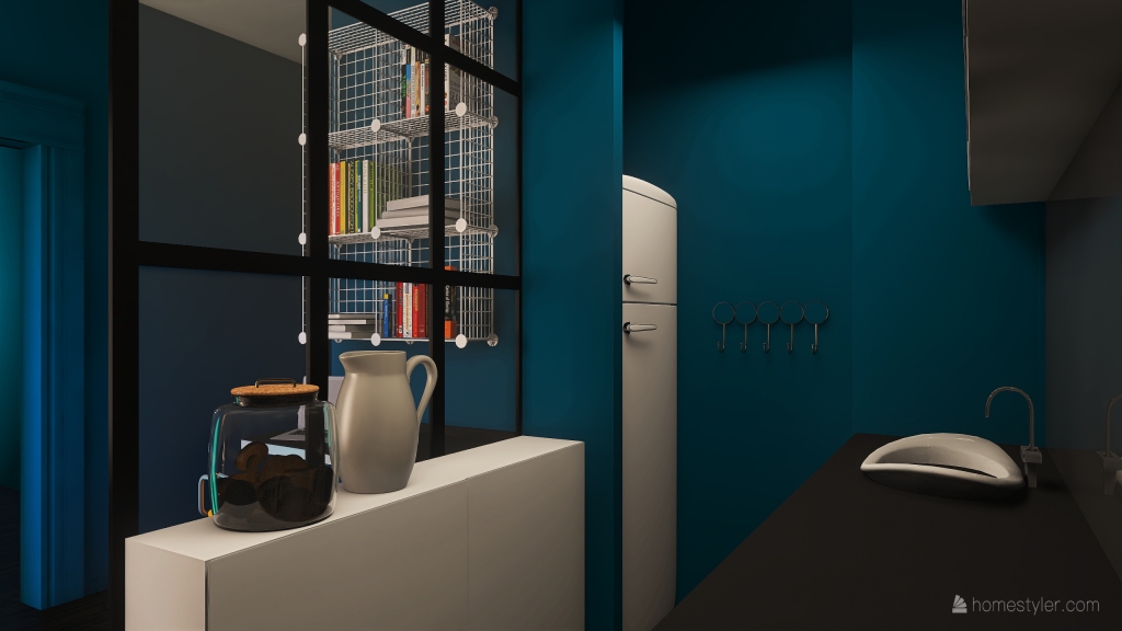 Dining Room&Kitchen 3d design renderings
