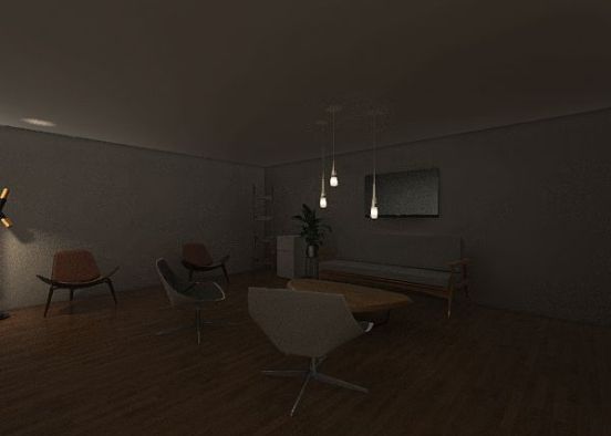 Office Lounge Design Rendering