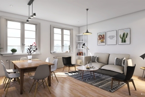 Apartamento Nordico Design Rendering