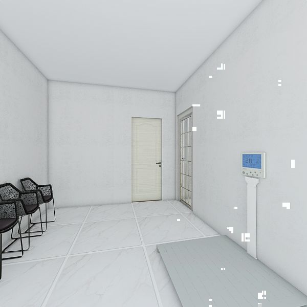 Sala de espera externa 3d design renderings