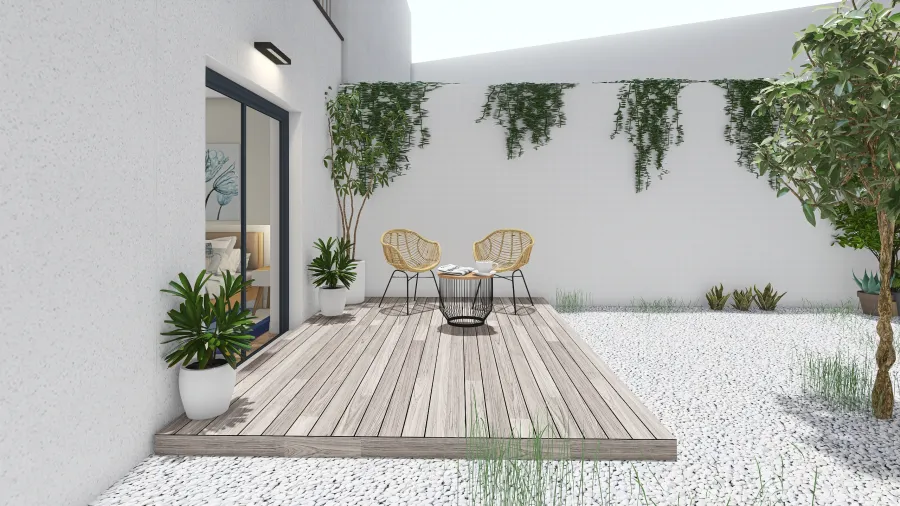 Patio Exterior 3d design renderings