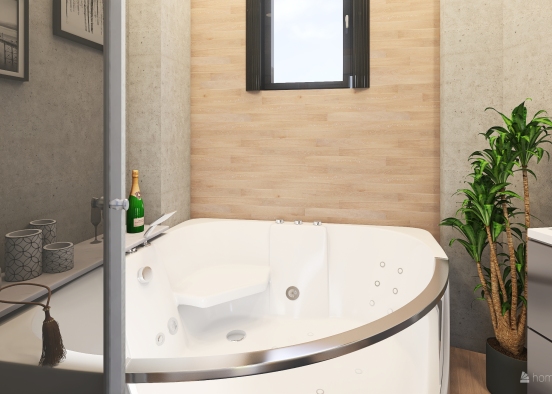 banheiro quarto Design Rendering