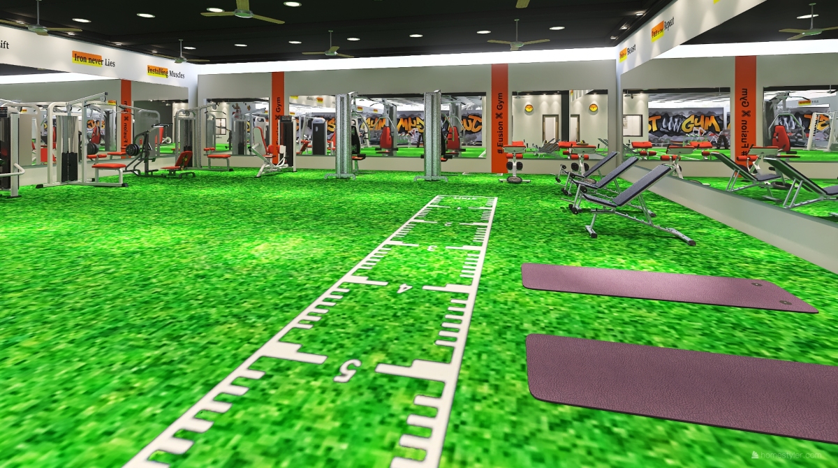 GYM Roof Top new work design ideas & pictures (278 sqm)Homestyler