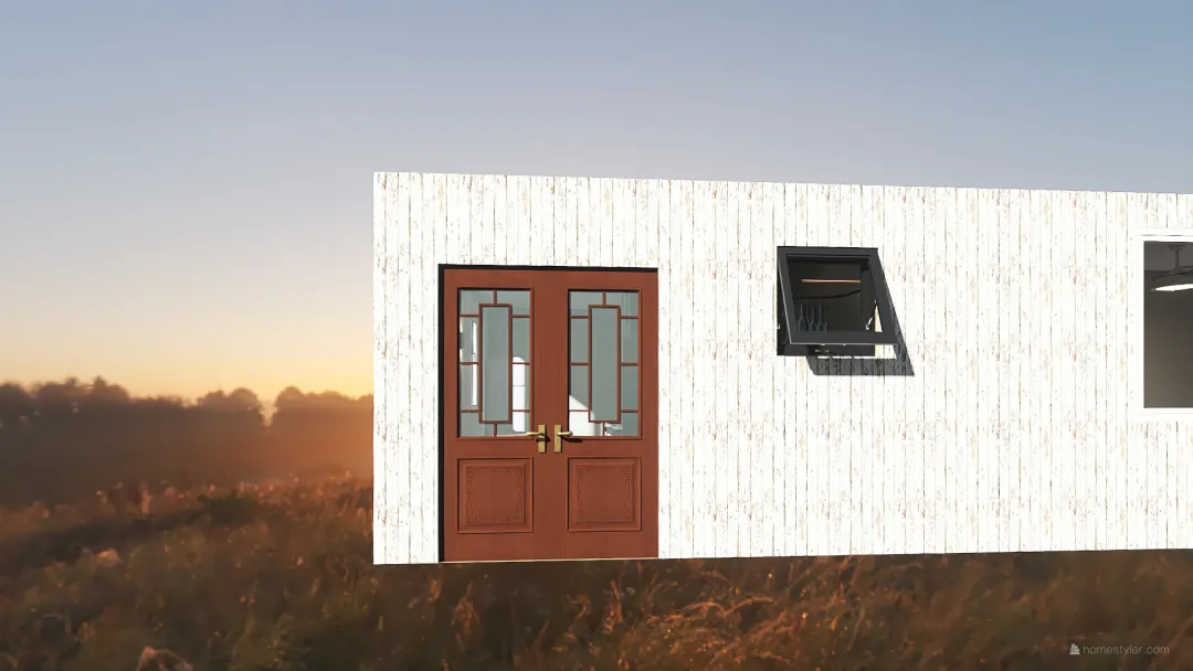 casa contêiner 3d design renderings