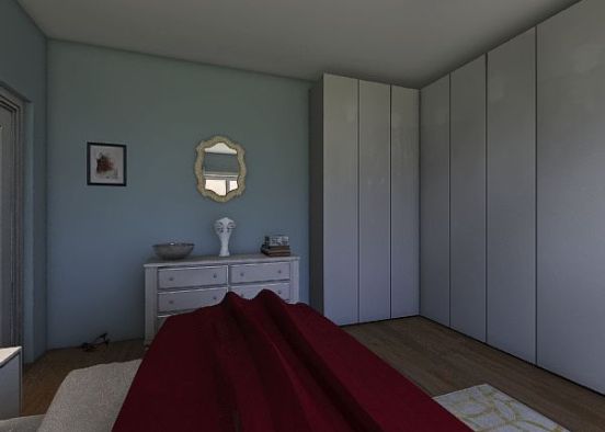 Camera da letto Design Rendering