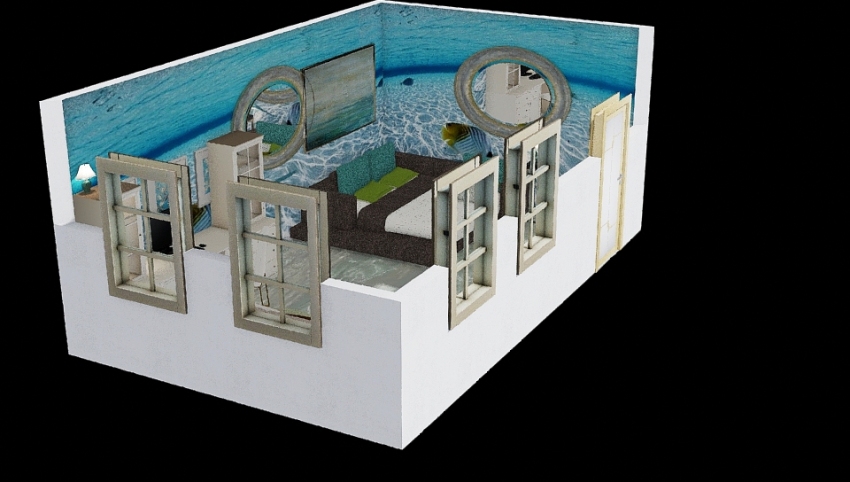 underwater bedroom 3d design picture 25.81