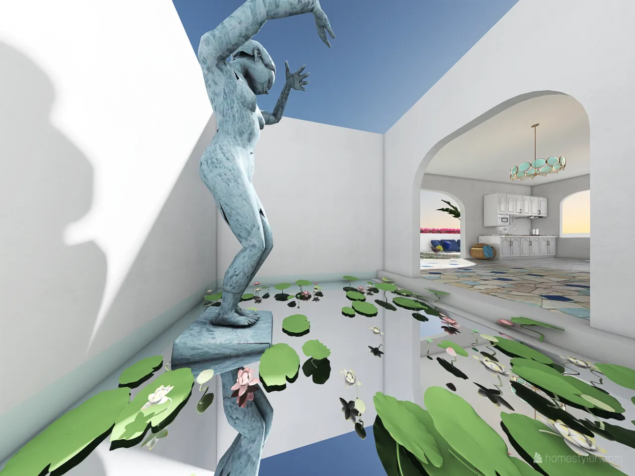 Casa Grega 3d design renderings