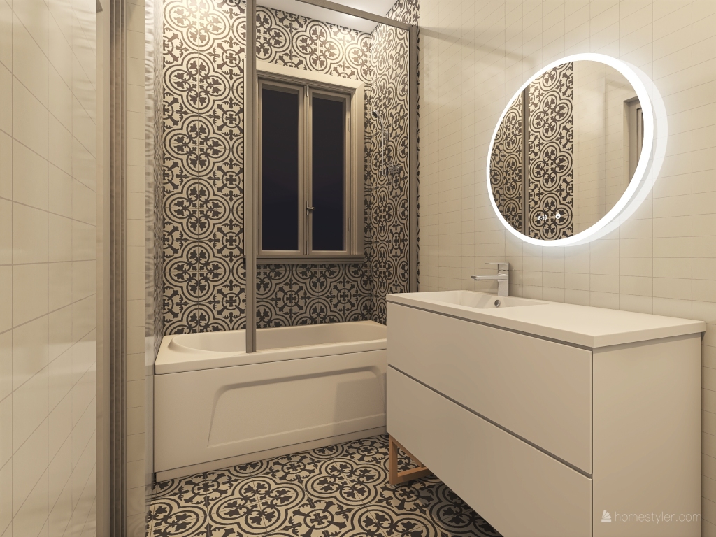 Baño Zafra 3d design renderings