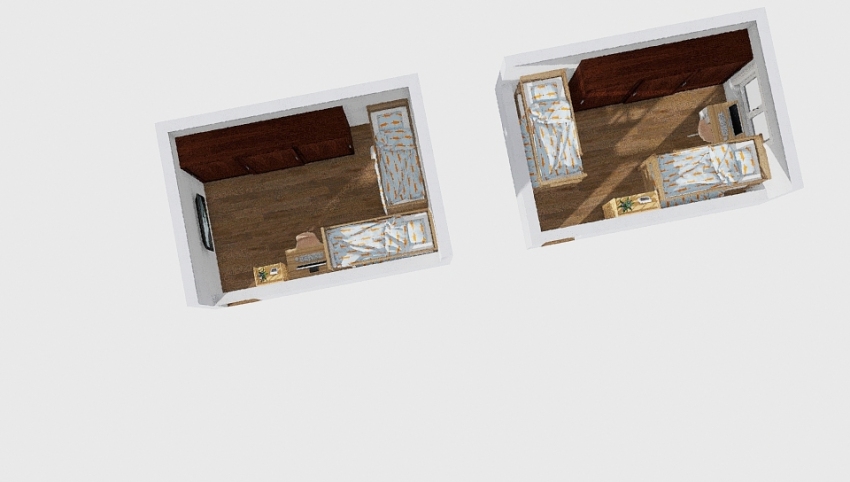 room 2 beds 3d design picture 26.4