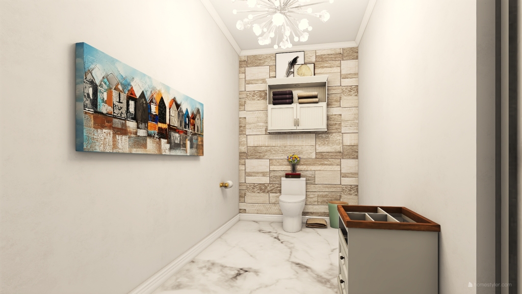 Master Bathroom Side Room 3d design renderings