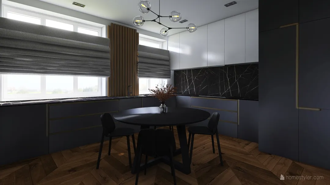 Rudo kuchyna 3d design renderings