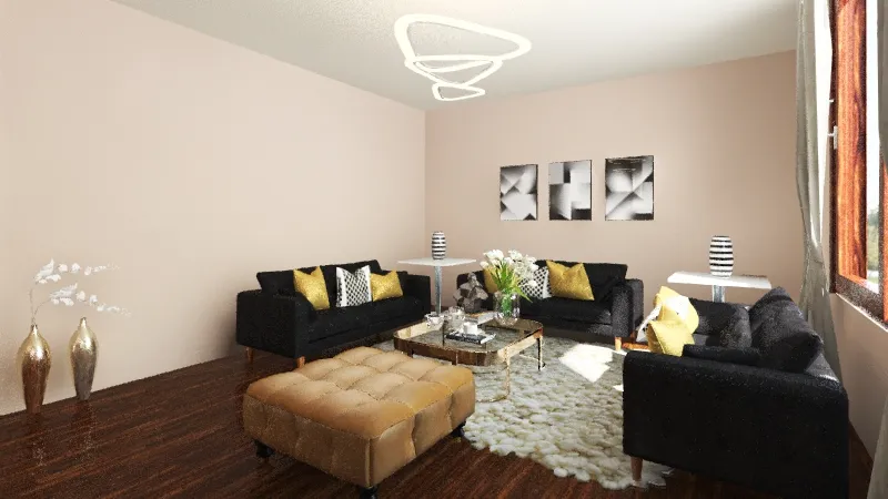 living room color 3d design renderings
