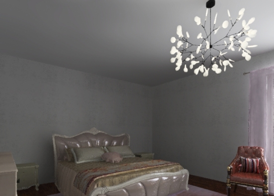 bed room color Design Rendering
