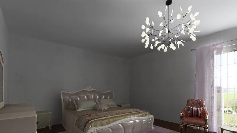 bed room color 3d design renderings