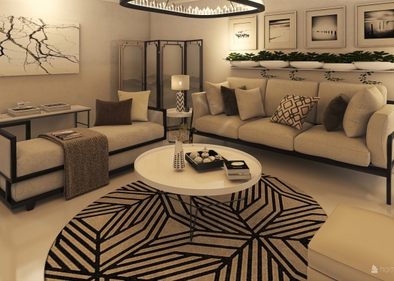 MODERN WHITE ROOM Design Rendering