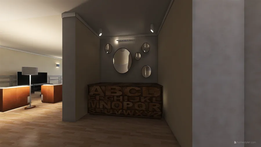 Corridoio 1 3d design renderings