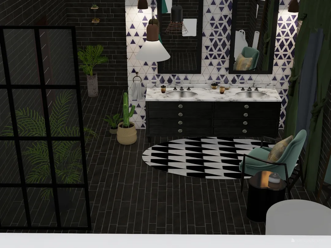 łazienka do rzutow 3d design renderings