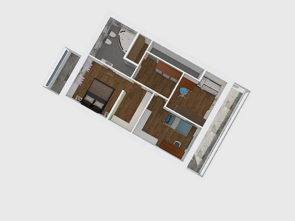 trif1pianocon balconi 3d design renderings