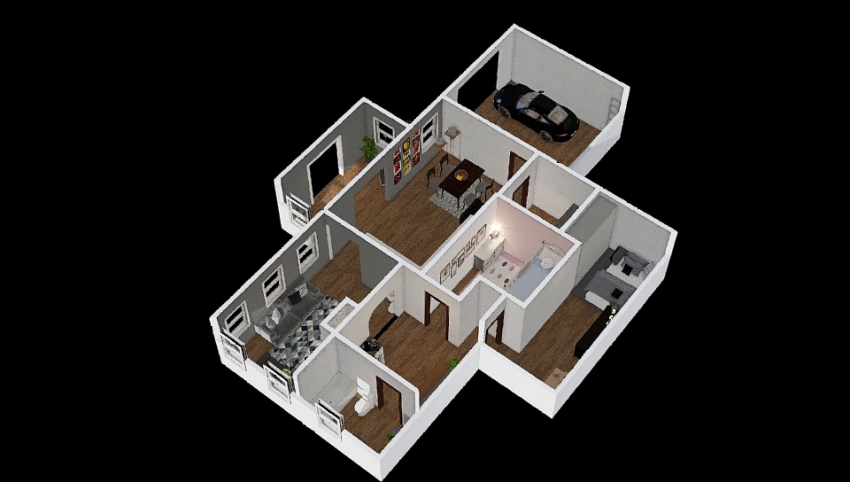 One Family Home  3d design picture 126.09