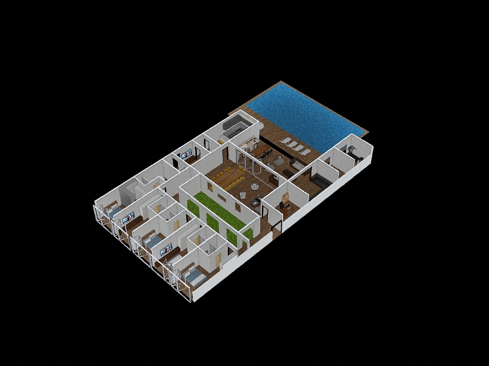 Casa Modulo - v3 3d design renderings