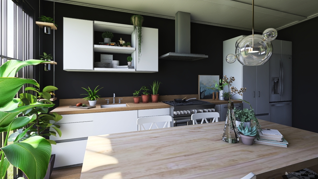 tech kitchen 3d design renderings