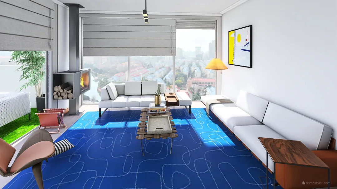 In the heart of Manhattan: Luxury One Bedroom 3d design renderings