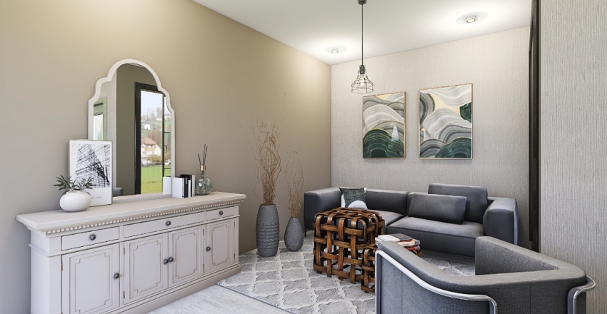 Entrance/Lobby Home Decoration Project and 3D Renderings