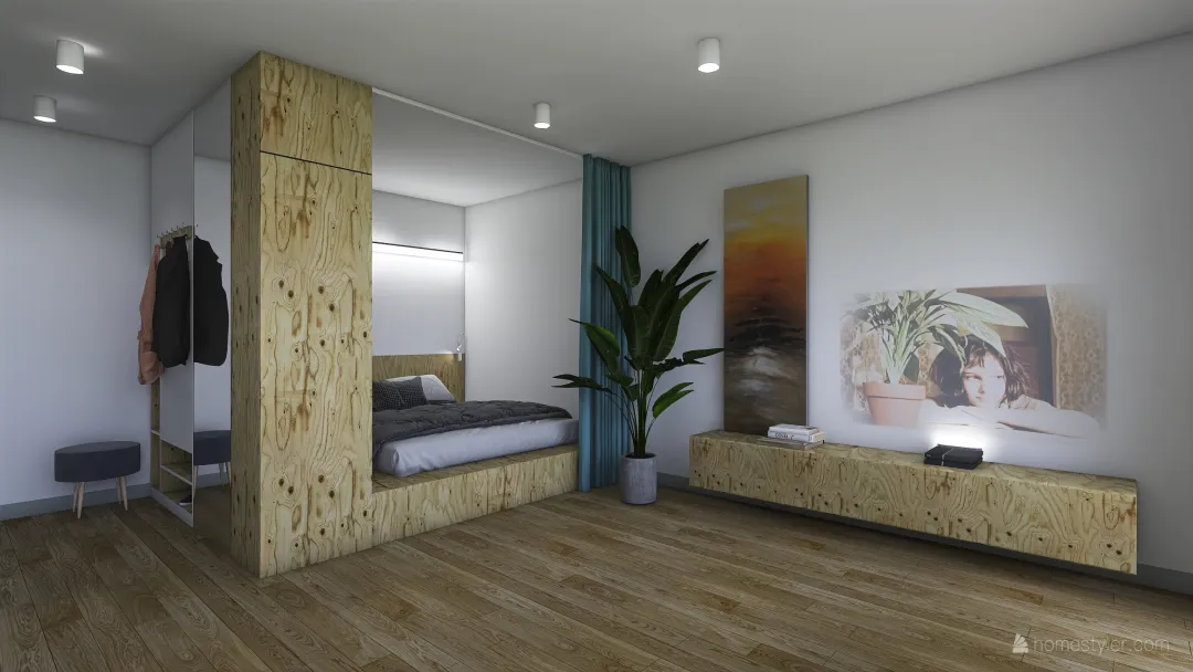Apartment for rent in Lviv 1 3d design renderings