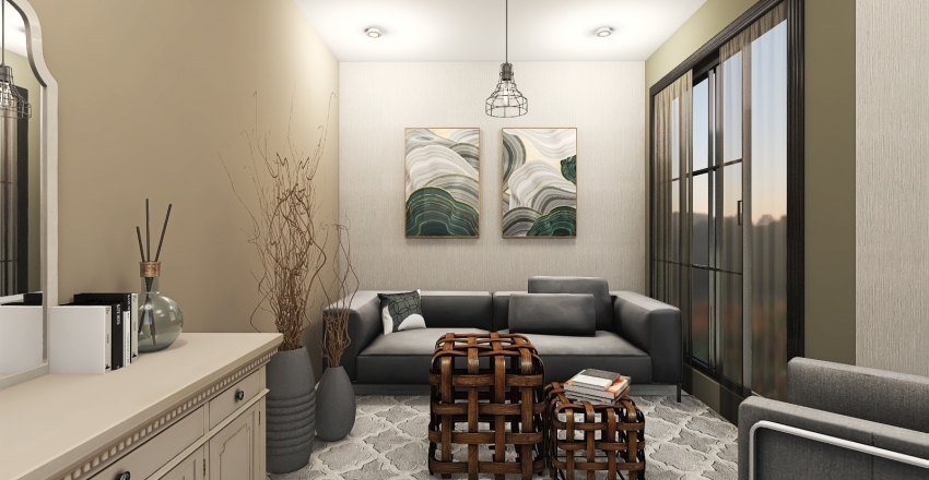 Entrance/Lobby Home Decoration Project and 3D Renderings | Inspiration