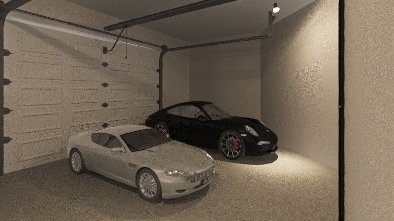 Garage/Gym 3d design renderings