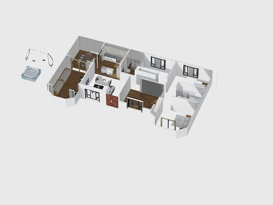 Mama Anita House 3d design renderings