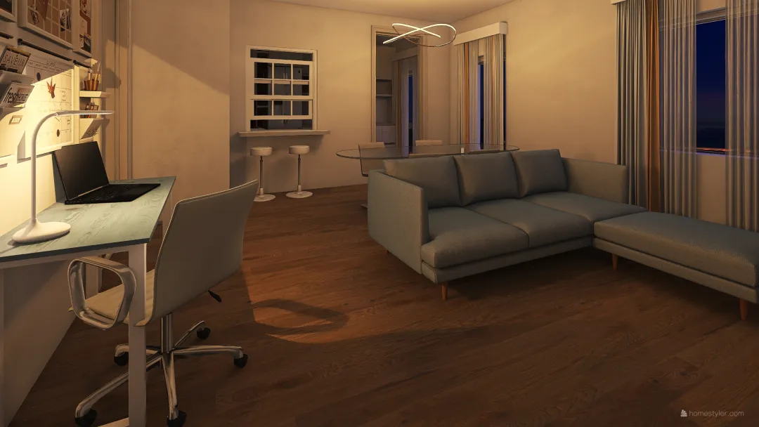 viamichetti-nuovapianta-cucina 3d design renderings