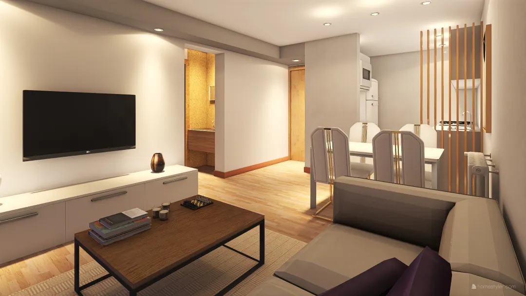 Fiume Apartment 3d design renderings