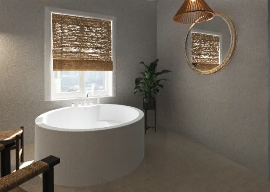 łazienka z pokojem odnowy biologicznej Design Rendering