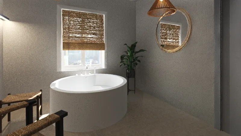 łazienka z pokojem odnowy biologicznej 3d design renderings