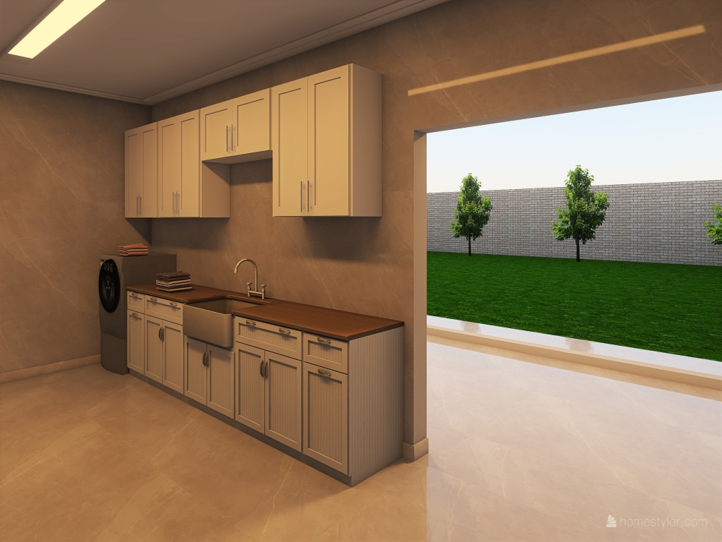 Lavanderia 3d design renderings