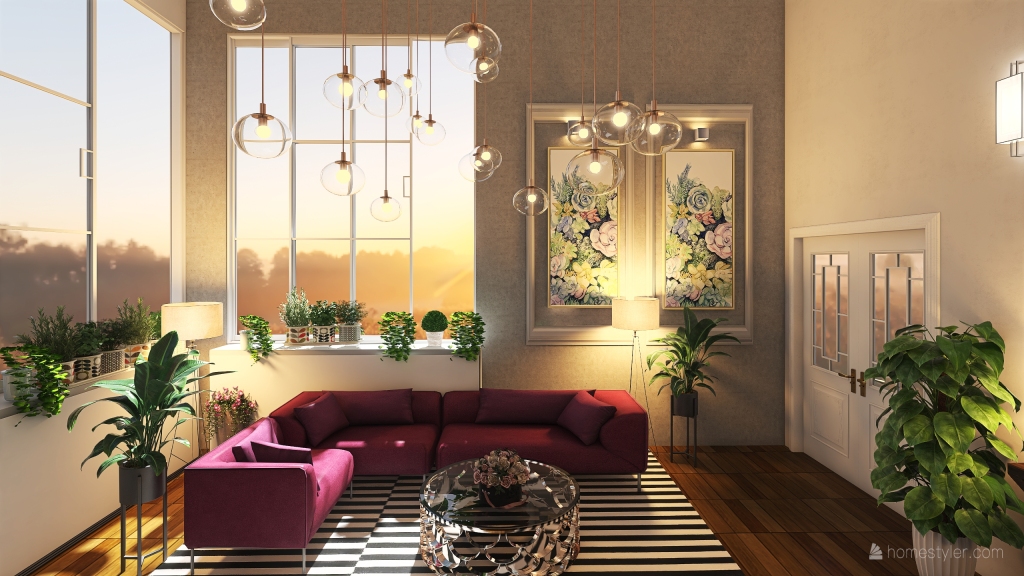 new studio apartment 3d design renderings