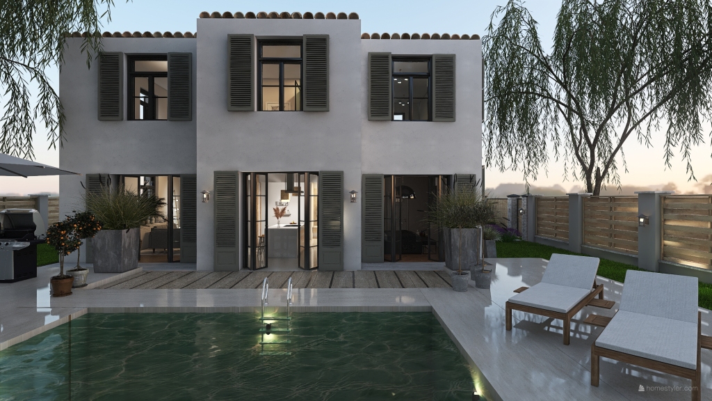 SOUTHERN FRANCE HOUSE 3d design renderings