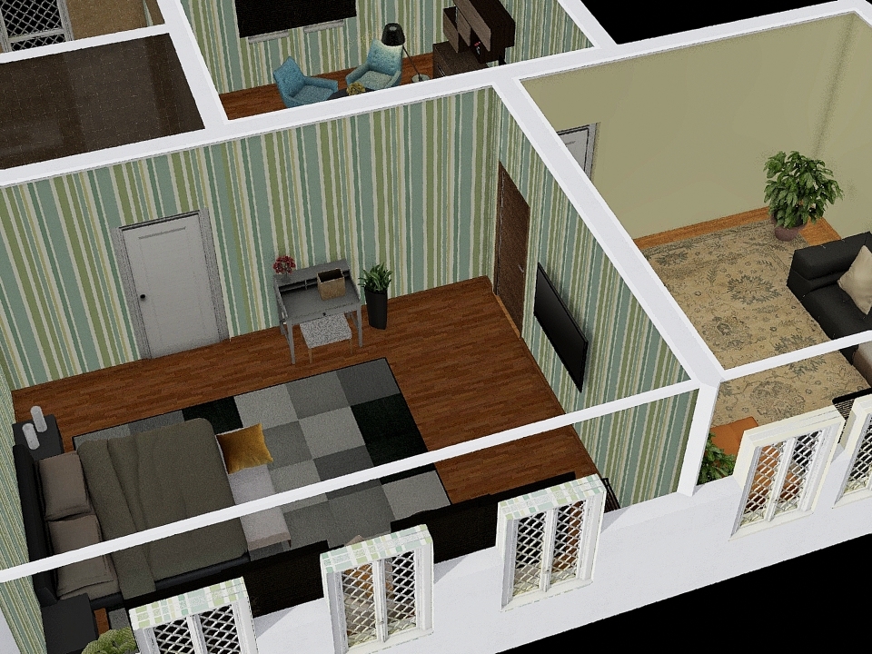 房间Cool house 3d design renderings