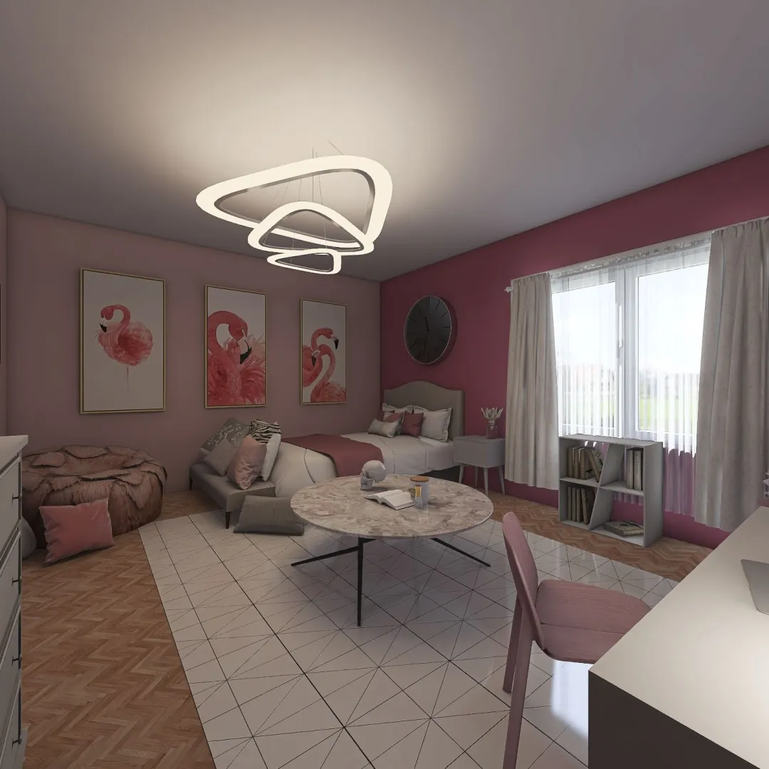 Pink Paradise 3d design renderings