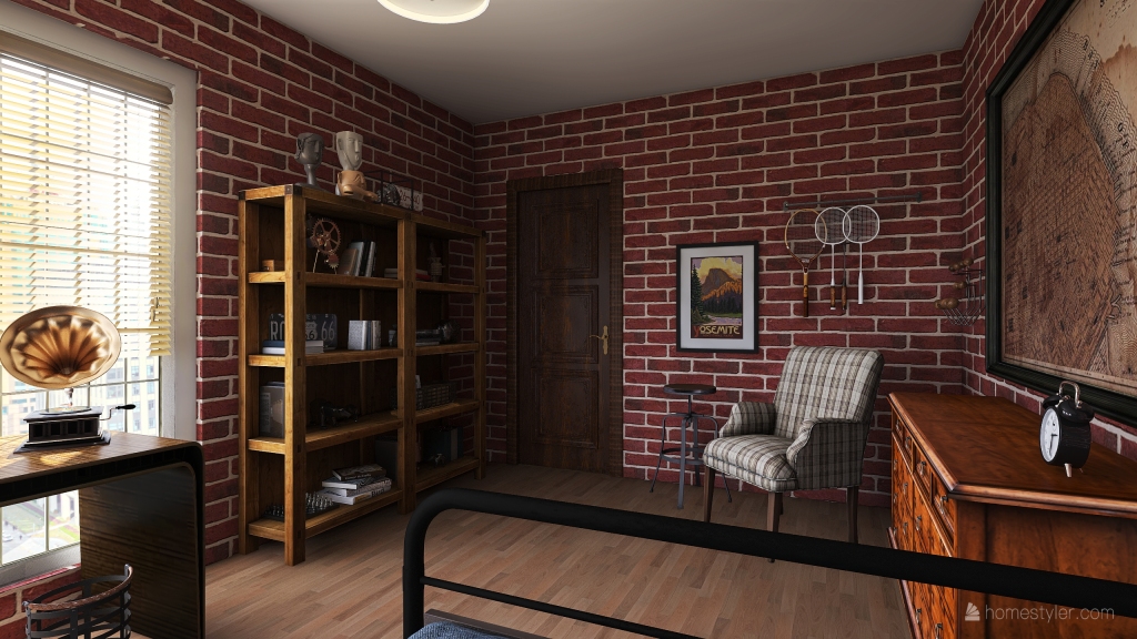 Jacob's Bedroom 3d design renderings