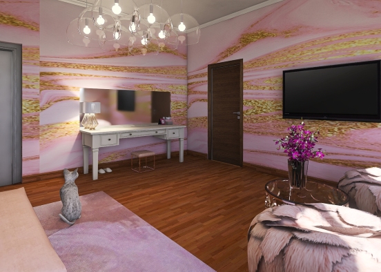 pink and white Design Rendering