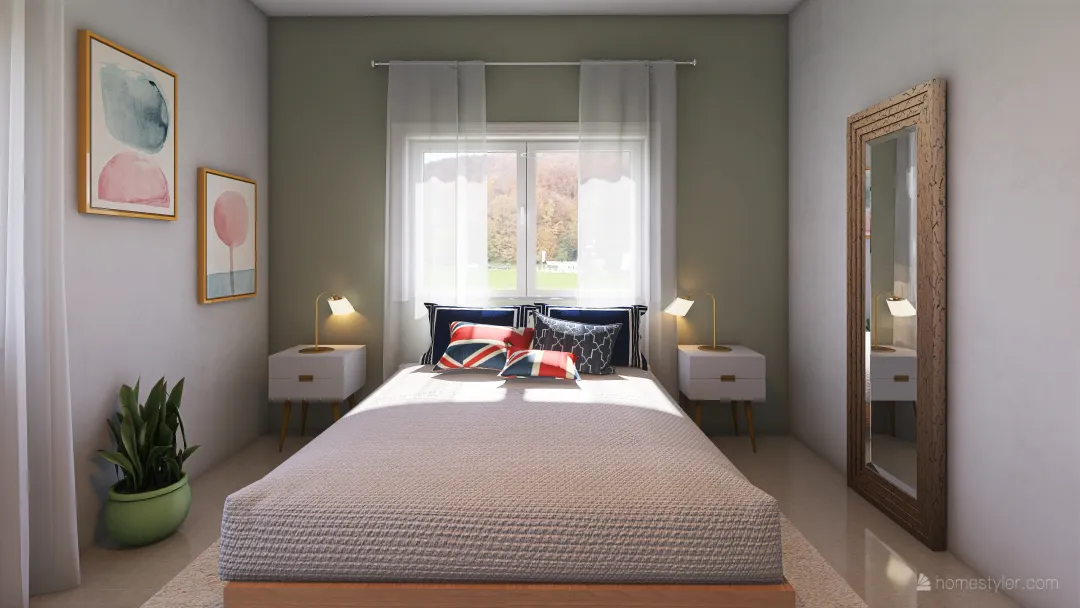 חדר השינה של שלי 3d design renderings