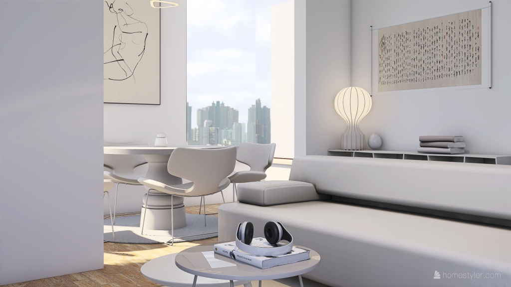 White peace 3d design renderings