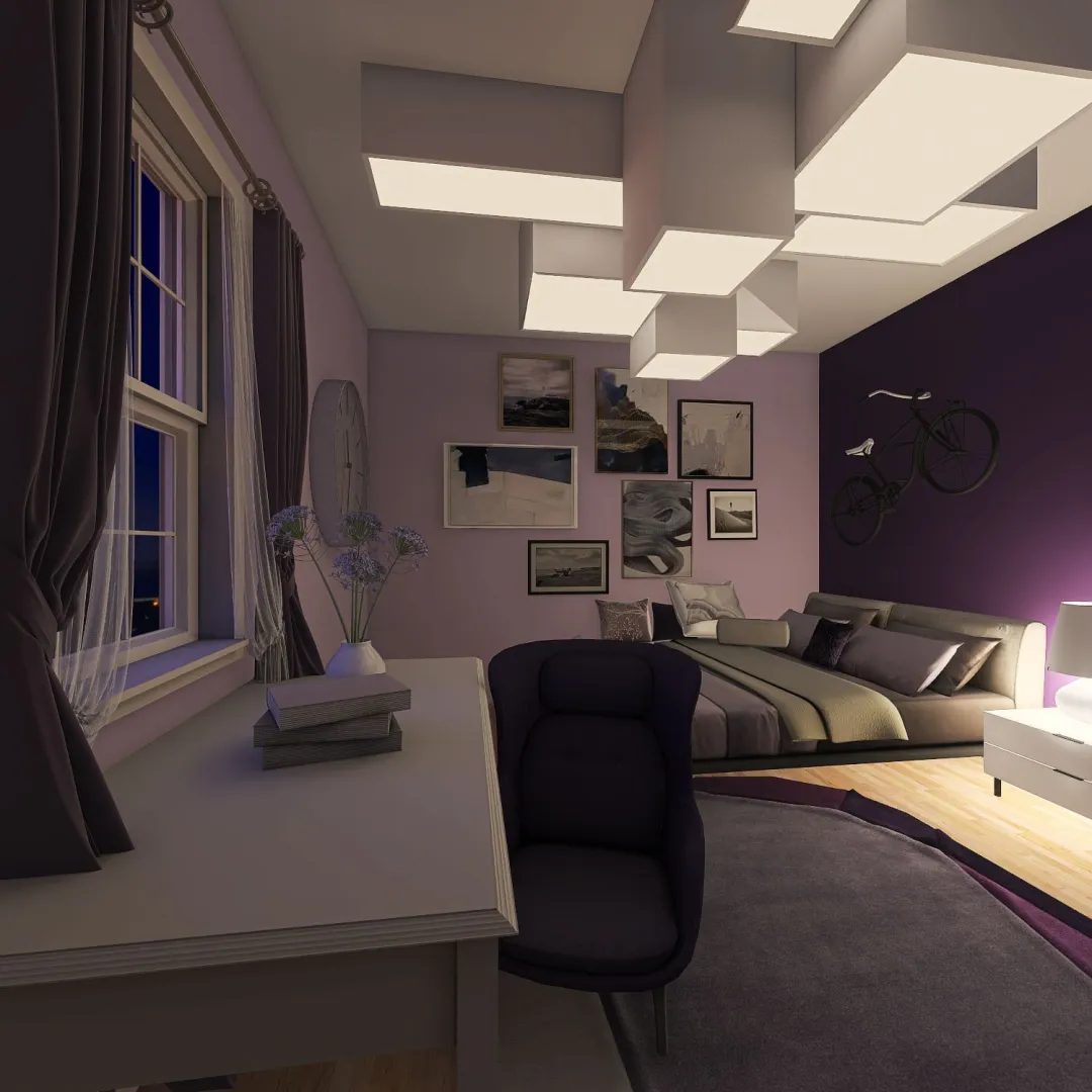 Lavender Field 3d design renderings