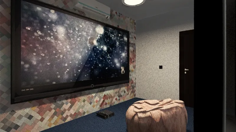 Gaming Room 3d design renderings