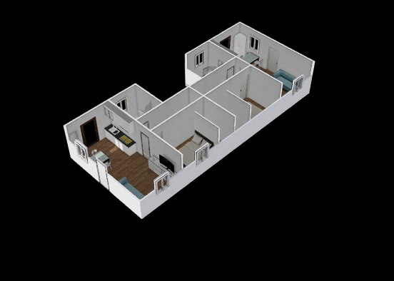 modulo3 solo miniappartamenti Design Rendering